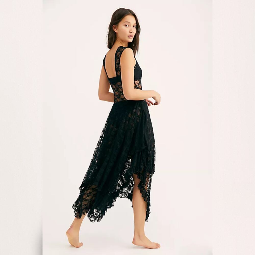 Intimately Free People French Courtship Slip - Black - Size XS - Picture 3 of 10